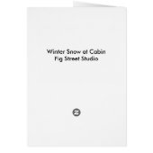 Winter Cabin Snow Vintage (Achterkant)