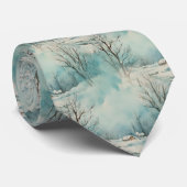 Winter Cabin Stropdas (Opgerold)