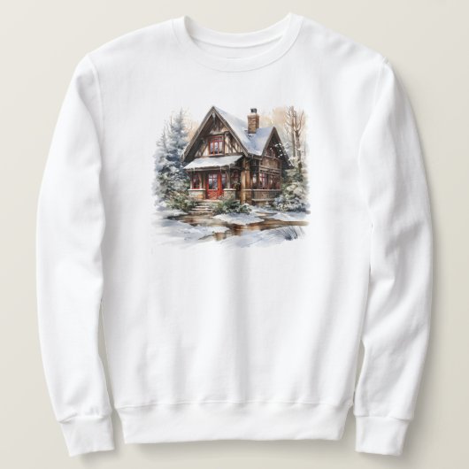 Winter Cabin Sweatshirt (Design voorkant)