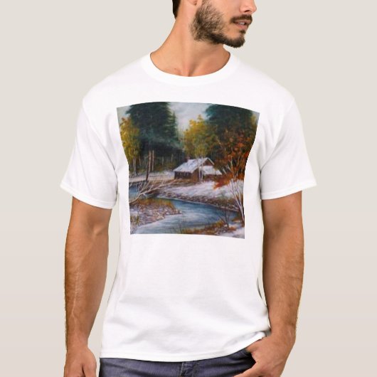 Winter Cabin T-shirt (Voorkant)