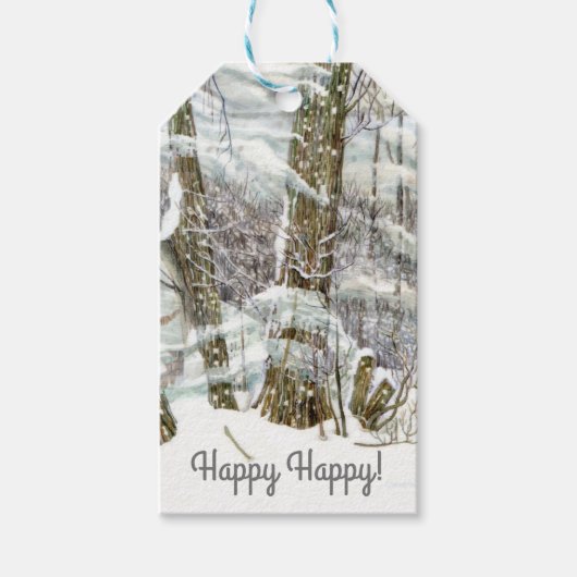 Winter Cadeaulabel (Voorkant)