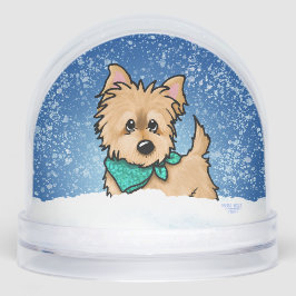 Winter Cairn Terrier Christmas Art Sneeuwbol