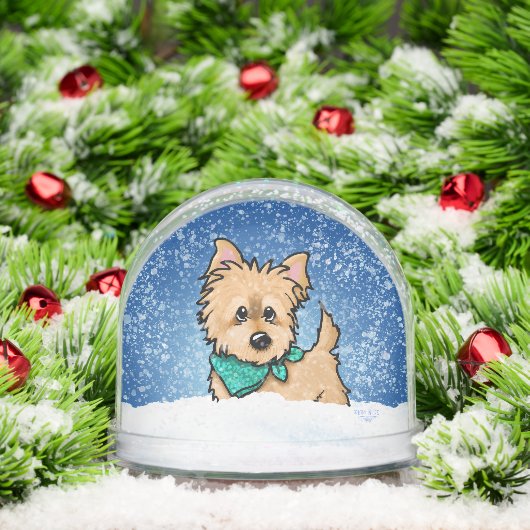 Winter Cairn Terrier Christmas Art Sneeuwbol (Kerstmis)