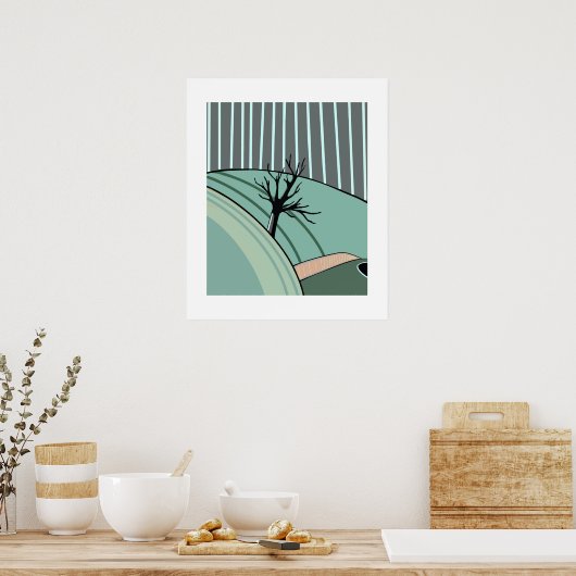 Winter Calm – Minimal Seasonal Poster by Sklines (Keuken)