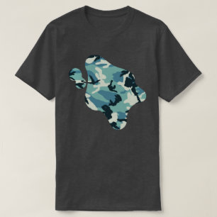 Winter Camo Patroon Verf Spat T-shirt