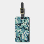 Winter Camo Pattern Bagagelabel (Voorkant verticaal)