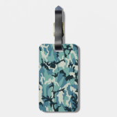 Winter Camo Pattern Bagagelabel (Achterkant verticaal)