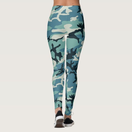 Winter Camo Pattern Leggings (Achterkant)