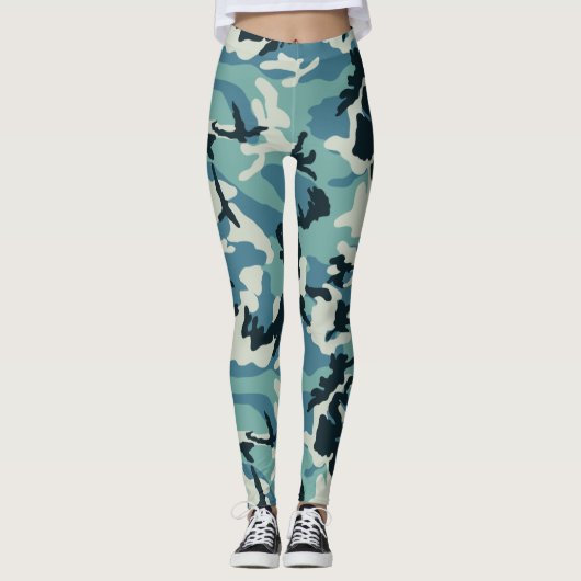 Winter Camo Pattern Leggings (Voorkant)