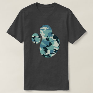 Winter Camo Pattern Paint Splat v2 T-shirt