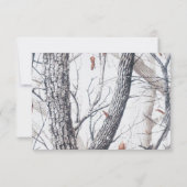 Winter Camo Wedding Kaart (Achterkant)