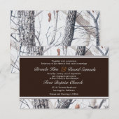 Winter Camo Wedding Kaart (Voorkant / Achterkant)