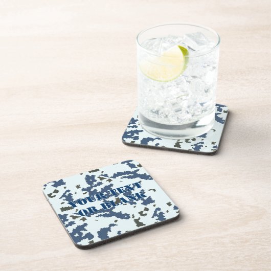 Winter Camouflage Bier Onderzetter (Rechterzijde)