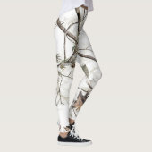 Winter Camouflage-bomen Leggings verlaten (Rechts)