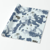 Winter Camouflage Cadeaupapier (Uitgerold)