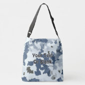 Winter Camouflage Crossbody Tas (Achterkant)