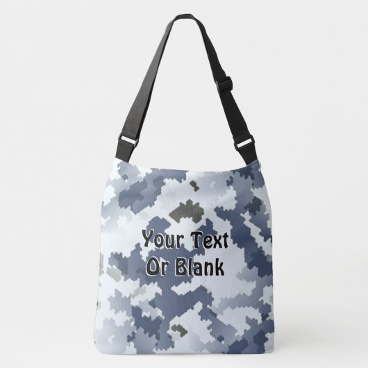 Winter Camouflage Crossbody Tas (Voorkant)