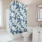 Winter Camouflage Douchegordijn (In situ)