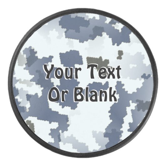 Winter Camouflage Hockey Puck (Voorkant)