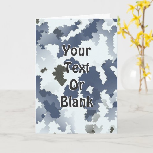 Winter Camouflage Kaart (Gele Bloem)