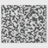 Winter Camouflage met middelgrote vormen Cadeaupapier (Vlak)
