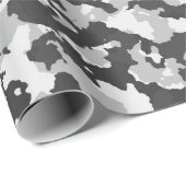 Winter Camouflage met middelgrote vormen Cadeaupapier (Rol Hoek)