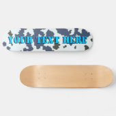 Winter Camouflage Persoonlijk Skateboard (Horizontaal)