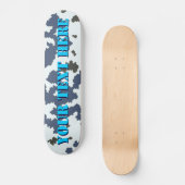 Winter Camouflage Persoonlijk Skateboard (Voorkant)