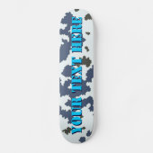 Winter Camouflage Persoonlijk Skateboard (Voorkant)