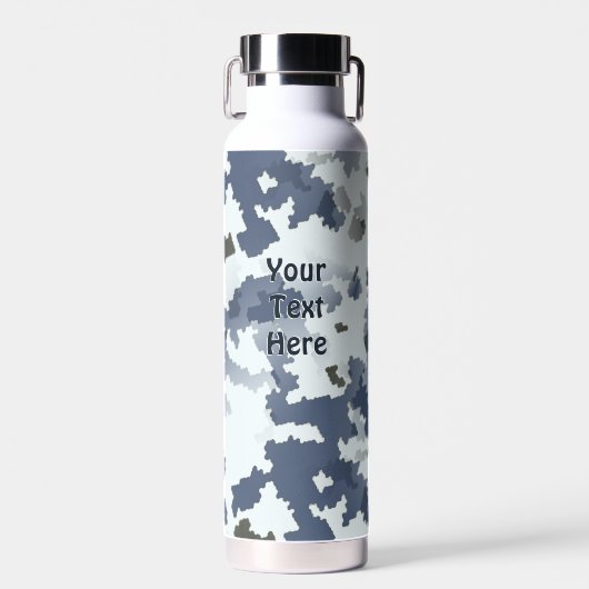 Winter Camouflage Waterfles (Voorkant)