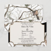 Winter Camouflage Weddenschap Kaart (Voorkant / Achterkant)