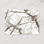 Winter Camouflage Weddenschap Small RSVP-kaarten Informatiekaartje (Achterkant)