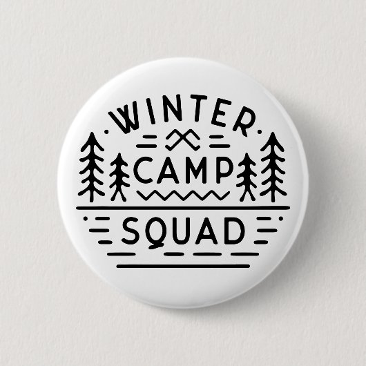 Winter camp squad bemanning matching vrienden scou ronde button 5,7 cm (Voorkant)