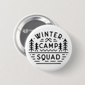 Winter camp squad bemanning matching vrienden scou ronde button 5,7 cm (Voorkant /achterkant)
