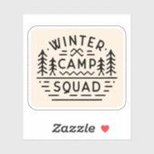 Winter camp squad crew matching sticker (Vel)