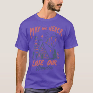Winter Camping Hut Natuur Een Hut Inhe Bossen fri T-shirt