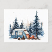 Winter Camping Waterverf
