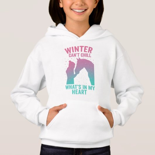 Winter Can’t Chill What’s in My Heart Hoodie (Voorkant)