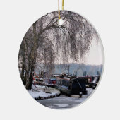 WINTER CANAL KERAMISCH ORNAMENT (Links)