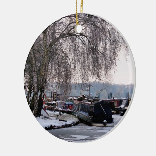 WINTER CANAL KERAMISCH ORNAMENT (Links)