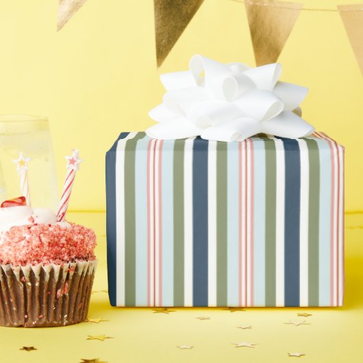Winter Candy Stripe-cadeauverpakking Cadeaupapier (Verjaardagsfeest)