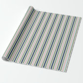 Winter Candy Stripe-cadeauverpakking Cadeaupapier (Uitgerold)