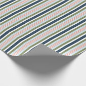 Winter Candy Stripe Gift Wrap Cadeaupapier (Hoek)