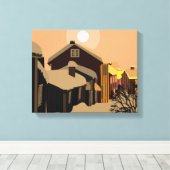 winter canvas afdruk (Insitu (Houten vloer))