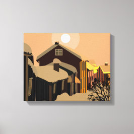 winter canvas afdruk