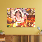Winter Canvas illustratie Kerst Muur Decoratie (Insitu (Woonkamer))