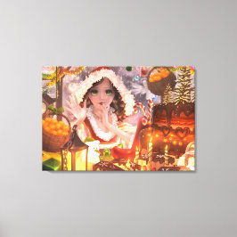 Winter Canvas illustratie Kerst Muur Decoratie