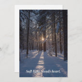 Winter Card Feestdagenkaart (Voorkant / Achterkant)