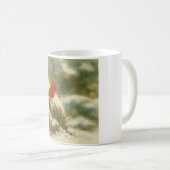 Winter Cardinal in Watercolor Koffiemok (Voorkant rechts)