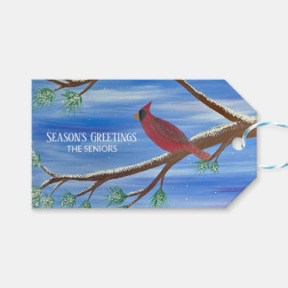 Winter Cardinal Magnetic Christmas Card Cadeaulabel